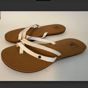 Reef Women's Sandals in White and Tan